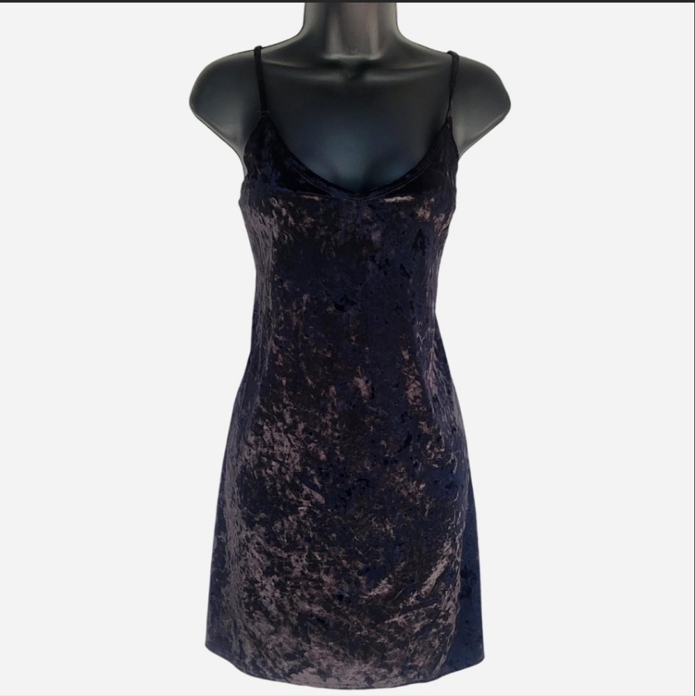 Vintage Hollister Velvet Dress in Black
